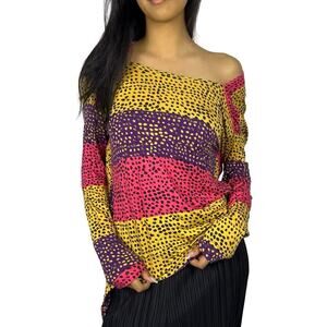 Vivienne Westwood Anglomania Abstract Multicolored Top